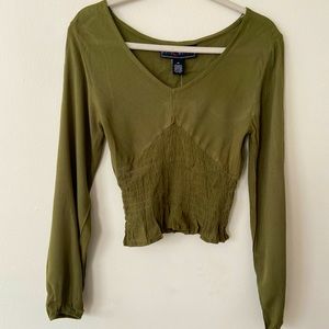 Olive green top